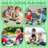 Lovinkiki 4 Pack 1-3 2-5, Set Garbage Truck Toys for Toddlers Push and Go Recycling Trucks for Boys and Girls Ages