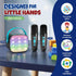 YLL 2 3, 4, 5, 6, 7, 8, 9,10,11,12 4-12 Mini Karaoke Machine with Wireless Microphones, TOP Kids Gifts for Girls Ages