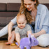 BenBen 13” Dinosaur Stuffed Animal, Cute Triceratops Plush Toys for Kids, Purple Baby Shower Birthday Gifts