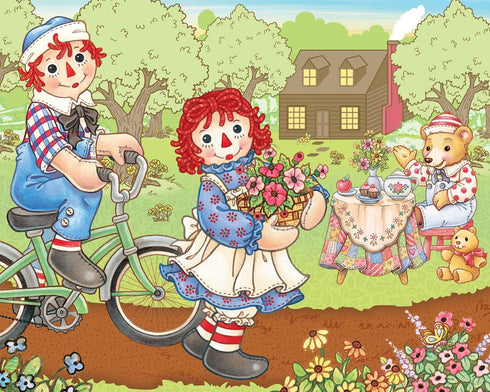 MasterPieces Puzzle Set - 4-Pack 100 Piece Jigsaw Puzzle for Kids - Raggedy Ann 4-Pack