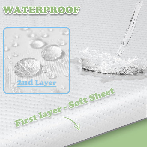 Pack (38"x26"x1.25"), Pack and Play Mattress Portable Crib Mattress Pad for N Play, Play Pen, Soft, Waterproof