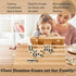 Set 6 28 Dominos for Adults, Double Domino Game, Double Six Standard Domino with Natural Wooden Box, Tiles,Tradditional