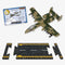 Hot Wings Planes A10 Jet with Connectible Runway,Grey
