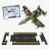 Hot Wings Planes A10 Jet with Connectible Runway,Grey