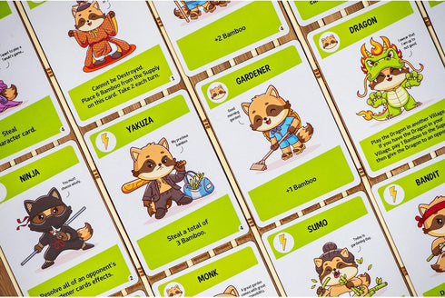 Tanuki - Take-That Card Game for 3 to 8 Players, Non-Stop Player Interaction, 20 Minutes, Ages 7+