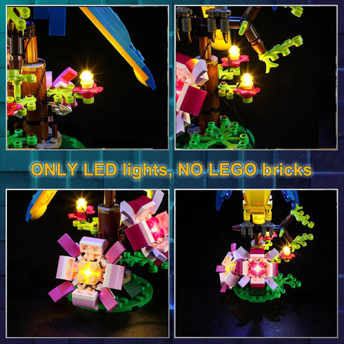 Vaodest LED Light Kit for Lego Creator 3 in 1 Exotic Parrot 31136 - Compatible with Lego 31136 (LED Light Only)