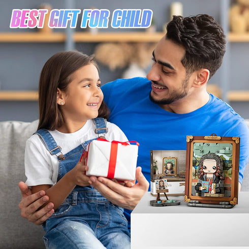 MEIEST Mini Building Blocks Cute 3D Painting Model Set, Simulation Construction Bricks Toy for Home Decor