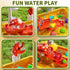 1-3 4-8 2 3 4 5 6 7 8 Kids Water Table Play Toy for Toddlers Years Old, Kitchen Sink with Electrical Pump and Flowing