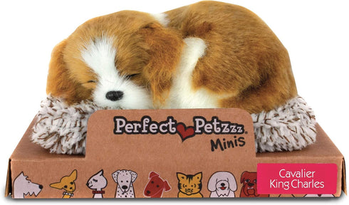 Mini Cavalier King Charles, Realistic Battery-Operated Dog Toy, Calming Companion for Kids & Elderly