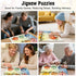 1000 6 22.8x22.8 Funny Birds Piece Puzzle for Adults, Puzzles with Letters on Back, Cute Cartoon Birds Pastel