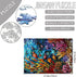1000 Piece Jigsaw Puzzles for Adults - Stained Glass Ocean Painting Jigsaw Puzzle Underwater World - Colorful Glass