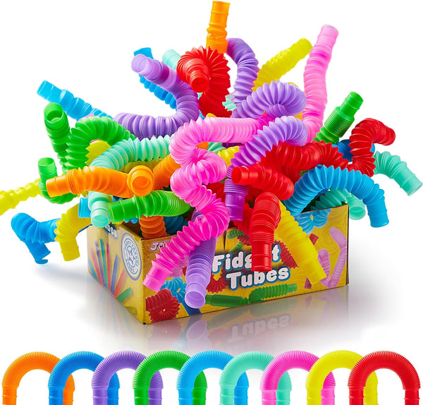 JOYIN 72 Pack Pop Tubes, Sensory Toys (Small) Fidget Toys Party Favors