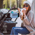 v2 Swanoo Stroller Caddy Organizer With Cup Holder, Non-Slip Straps, Bag for Phone, Pet Accessories, Universal Fits