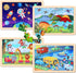 3-5, 4-Pack 20 Set, 3 4 5 6 Wooden Educational Jigsaw Puzzles for Preschool Kids Ages with Pieces Dinosaur, Space