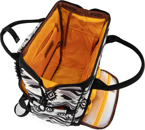 Montana West Backpack WG2204-9110BK Wrangler Callie Diaper Bag with Stroller Straps Multifunction Baby Travel Bag