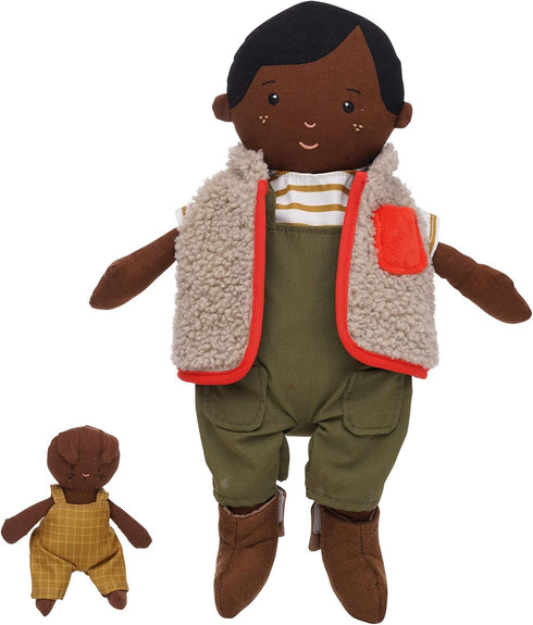 Manhattan Toy Playdate Friends 14 Inch Ellis Doll with Mini Bunny Stuffed Animal, Machine Washable & Dryer Safe