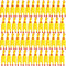 Honoson 50 Pcs Rubber Chickens Squeak Screaming Chicken Novelty Bulk Dog Toys for