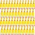 Honoson 50 Pcs Rubber Chickens Squeak Screaming Chicken Novelty Bulk Dog Toys for
