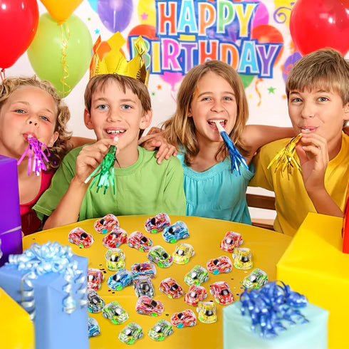 100 Buauty Pcs Toy Cars Mini Pull Back Cars, Party Favors for Kids, Small Racing Car Carnival Prizes Classroom Rewards