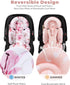 TinlyFinly Newborn Car Seat Insert, Head and Body Support, Reversible Infant Insert Compatible with Baby Carseat