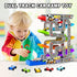 2 3 10 18+ aotipol Toddler Toys for Year Old Boy Girl, Double-Track Car Ramp Toy with Pull-Out Parking Lots & Mini