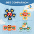 Spinner Toys for Babies - 4pcs Baby Spinners with Suction Cups for Sensory Development & High Chair