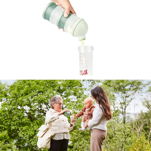 4 Babymoov Babydose Formula Dispenser On-the-Go, BPA-Free Baby Formula and Snack Container, Travel Essential, Airtight