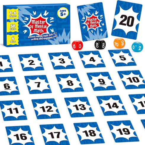 Math Games for Kids, Addition, Subtraction, Multiplication, Division Flash Card Educational Learning Games for Family