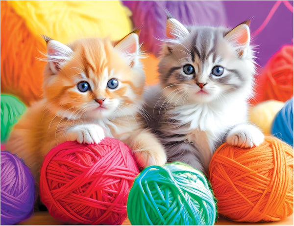 RoseArt - Kodak Premium - Fuzzy Yarn Balls - 100 Piece Jigsaw