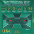 Foldable Poker Table Top Mat - 70" x 35" - Waterproof & Portable with Non-Slip Backing & Zippered Bag