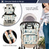 SUABO Backpack Various Blue Green Tree Pattern Baby Diaper Bag Large Bag Waterproof Travel Diaper Bags for Moms