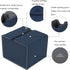 AEGIS GUARDIAN Card Deck Box with Dice Tray for MTG Cards, PU Leather Storage Box for 150+ Sleeved Cards
