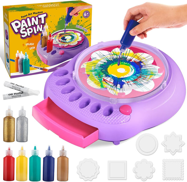 Spin Art Machine for Kids - Paint Spinner Art Craft Kit with