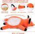 24" 4.2 Lb WeBingo Weighted Stuffed Animals, Weighted Fox Plush Toy Soft Pillow Cute Giant Plushie Gifts for Kids