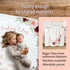 Baby Milestone Blanket - Monthly Milestone Blanket for Baby Girl, Custom Soft Fleece Photography Background, 60" X 40"