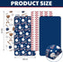 VitalCozy 4 Set 52 28 8 Inches Pcs Baseball Crib Sheet Newborn Bedding Nursery Baby Sheets for Girl Boys Baby Gifts