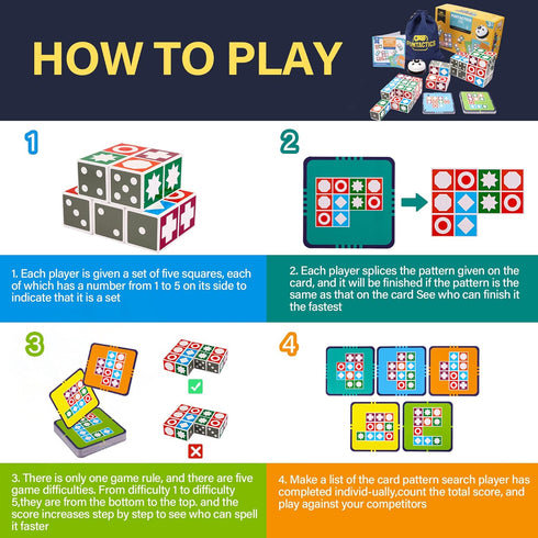 XXL Matching Talent Puzzle Game, Family Board Games for Children and Adults, Educational Toy for Kids 3+