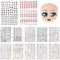 Joez 12Pcs Water Eye Stickers for Dolls, Cute Cartoon Eye Water Decals for Doll Clay Accessories