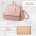 Backpack Allie Stylish Diaper Bag,Travel Baby Bag with Insulated Pockets,Changing Pad, Stroller Clips, Shoulder