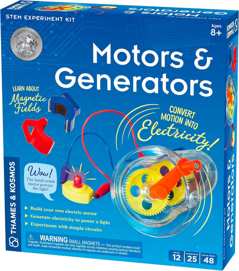 Thames & Kosmos Motors & Generators Science Kit | 25 Guided STEM