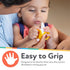 (2 Pack) 3+ Nuby NanaNubs Banana Massaging Toothbrush and Carrot Teether - Baby Teething Toys for Months