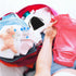 50 Pieces Safety Diaper Pins, 2.2 Inch Plastic Head Cloth Diaper Nappy Pins with Velvet Bag (Blue)