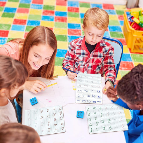 Scribbledo Dry Erase Handwriting Practice Board for Kids, 9 x 12 Inch Alphabet Tracing Whiteboard