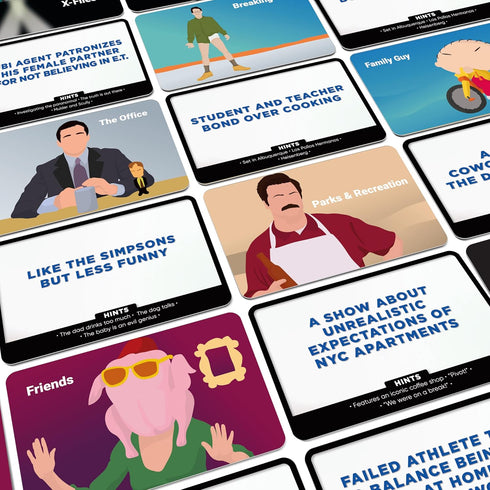 Bubblegum Stuff Sloppy Synopsis: TV Card Game for TV Buffs, 55 Iconic Shows with Dreadful Descriptions