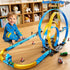 LILYBUDS Set 3-5 4-7, 4 4-6 8-12 Toy Car Race Track for Boys Kids Age Race Tracks with High-Speed Pull Back Race Cars
