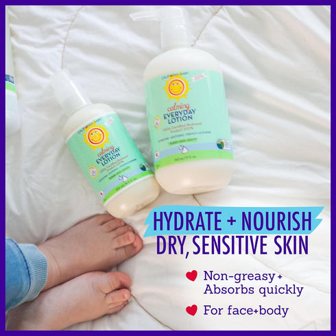 California Baby Calming Lotion, 100% Plant-Based, Soothing for Sensitive Skin, Lavender Kids Lotion, 251 mL / 8.5 oz