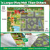 WAIIW Toddlers,38 47.2x31.4 Playset 3-5 Farm Animal Toys for PCS Realistic Animal Figurines Toys with Large Activity