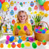 NAWITDA 18 Pack Easter Eggs Fillers with LED Chick Puffer Balls, Easter Eggs Filled with Light Up Fidget Stress Toys