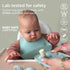 Frozen Moss and Fawn Little Explorer Kit - Silicone Breast Milk Popsicle Kit with Forage Feeder, Teething Popsicle Ice