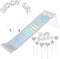 WILLBOND Glitter Birthday Sash, Tiara and Rhinestone Headband Set - Cake Topper Birthday Accessories (Silver Color)
